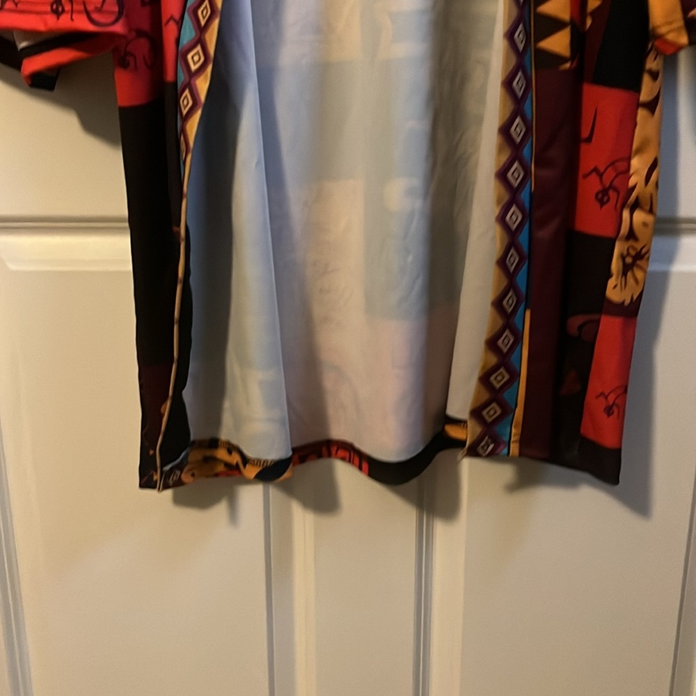 Colorful Geometric Patterned Kimono - Picture 3 of 5